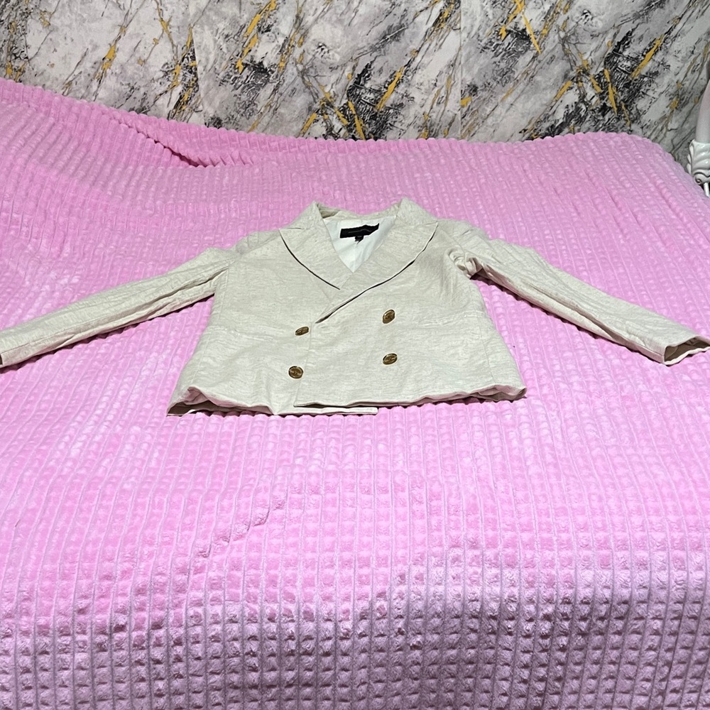 Banana Republic Factory Cream Blazer
